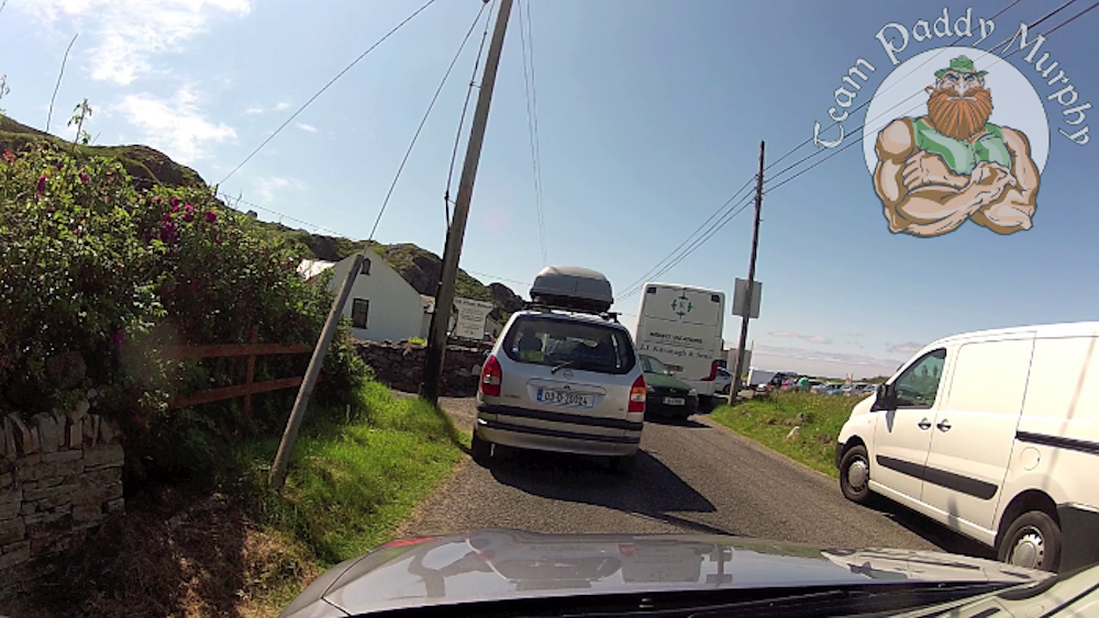 Traffic jam at Glencolmcille Folk Village